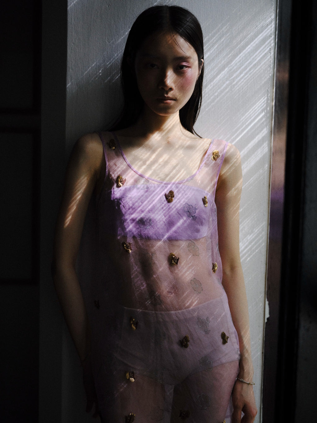 Silk Satin Lilac Bandeau